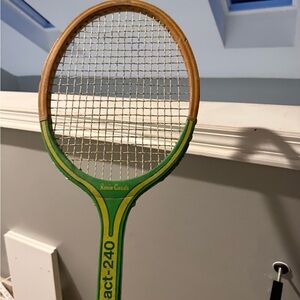 Used Rosie Casals’ Green Impact240 Tennis Racket scratches/wear/butt cap scraped
